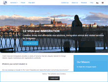 Tablet Screenshot of czimmigration.com